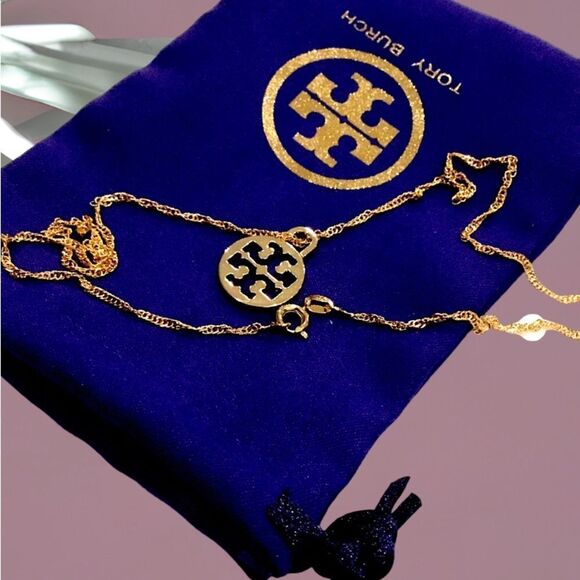 Tory Burch Gold Pendant Necklace - Picture 3 of 3